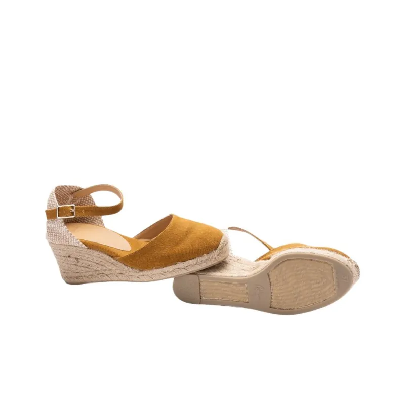 Castañer Carol Wedge Heel High Heels 7cm Women's Brown-3