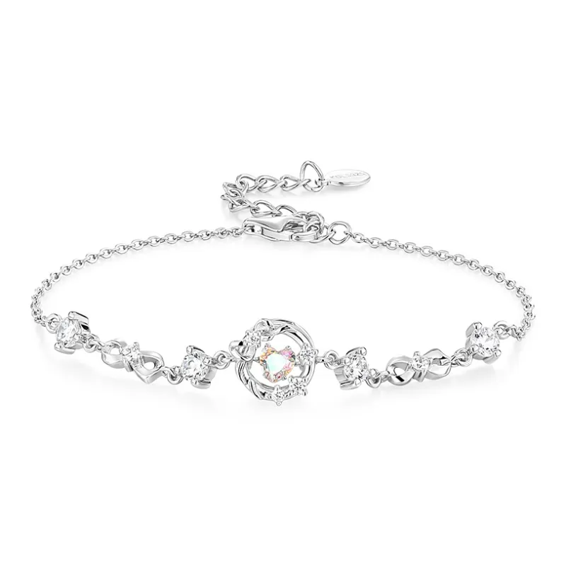 Wylyp S925 Silver Bracelets Women's Silver-0