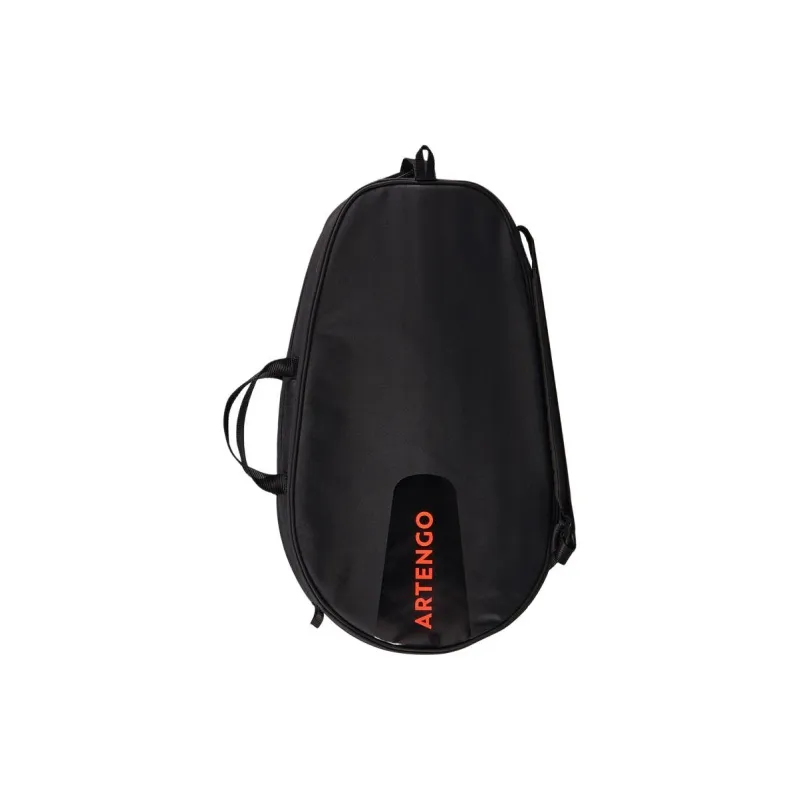 DECATHLON Polyester Tennis Bag Travel Storage Bag Medium Size Unisex Black & Neon Red-1