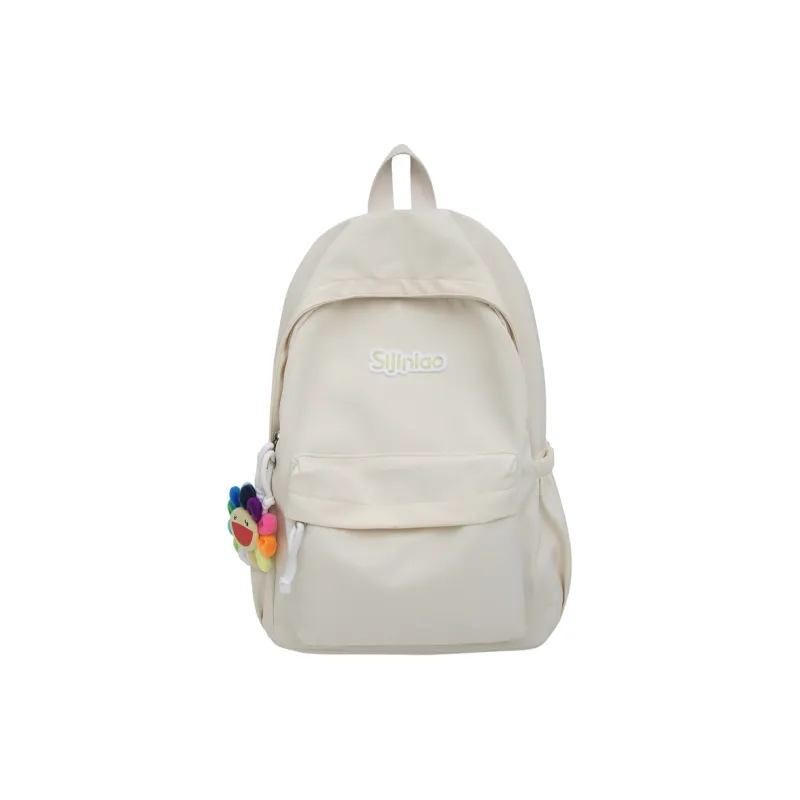 AIBAG Nylon Backpack Unisex White/Black/Blue/Pink-0