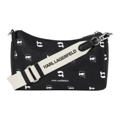 KARL LAGERFELD IKON Polyurethane Crossbody Bag Trumpets Women's Black