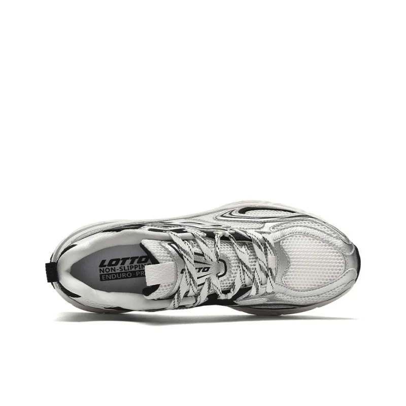 LOTTO Coverage Rebound Abrasion Resistant Breathable Slip Resistant Low Top Casual Shoes Men's Silver Gray-3
