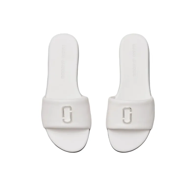 MARC JACOBS Snapshot Slide Slippers Women's White-3
