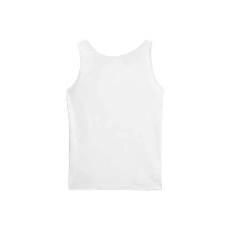 Puppytown Tank Tops Women's White[Fabric Slightly Translucent]-1