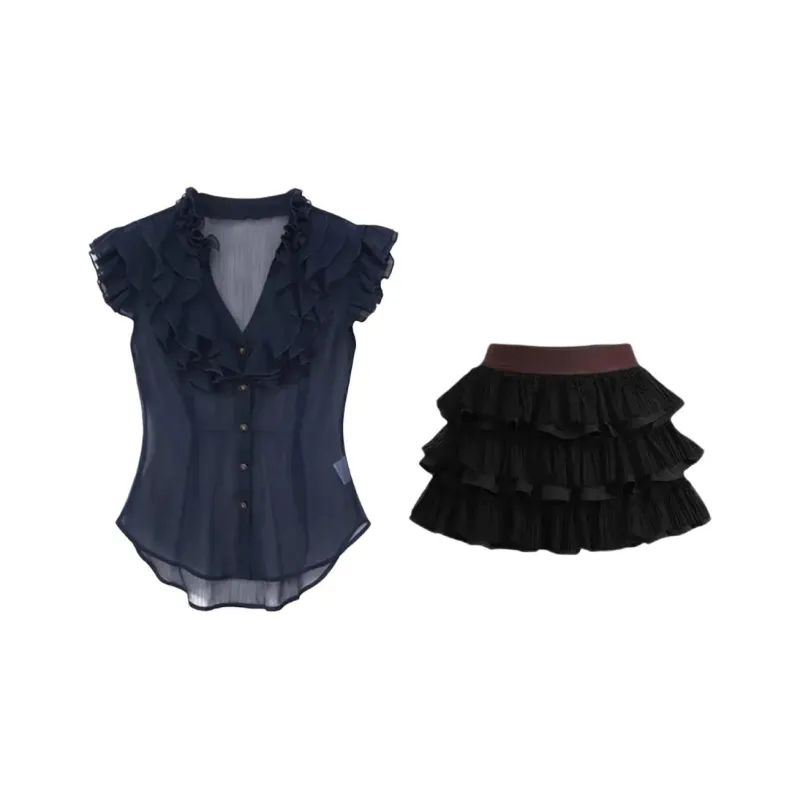 SKYA Two Piece Skirt Sets Women's-0
