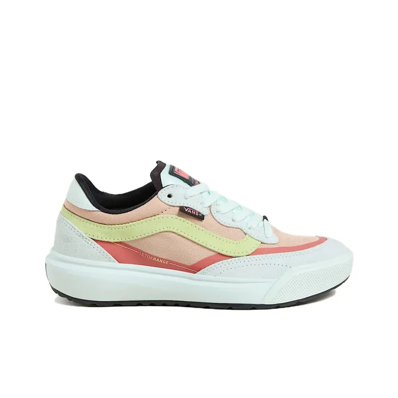 Vans Anti Slip Wear Resistant Low Top Skateboard Shoes Unisex White Orange-1