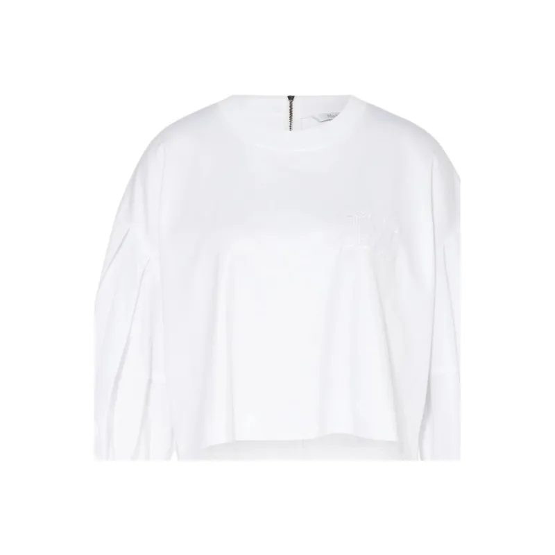 MaxMara Dolly Crewneck Puff Sleeved Top-3