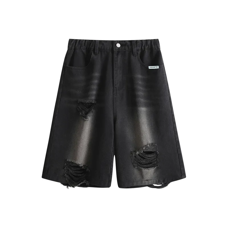 RICE NINE TEN Denim Shorts Unisex-0