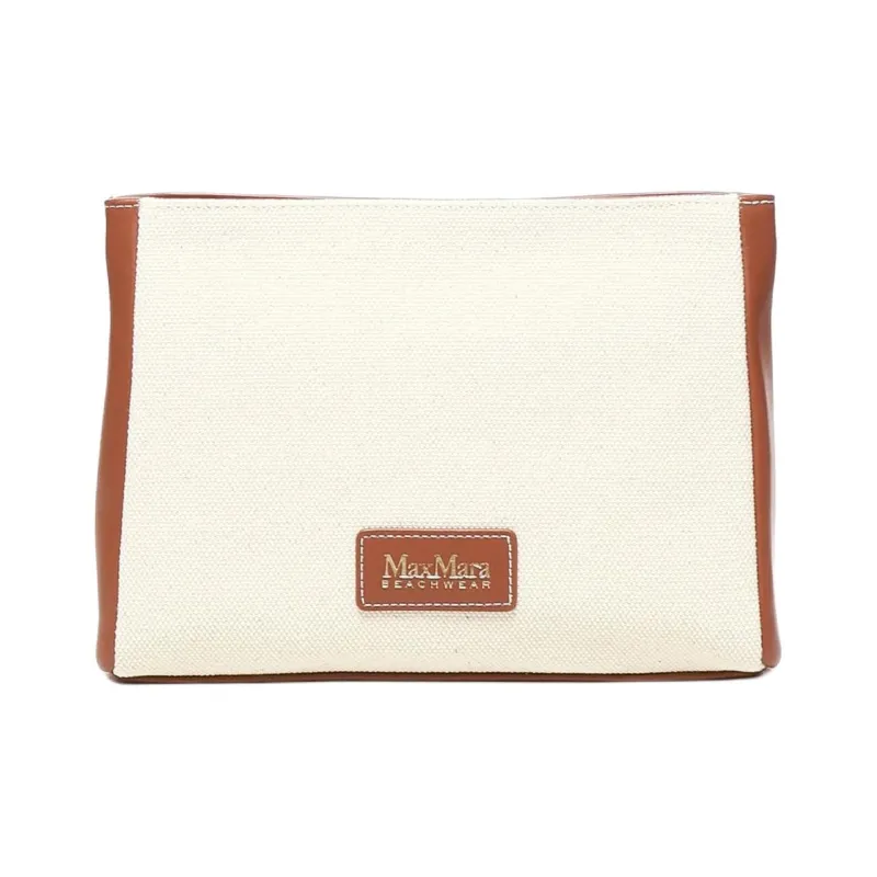 MaxMara Cotton Clutch Unisex Beige-2