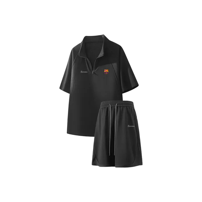 FCB ARCELONA Casual Sportswear Unisex 2 Piece Set-6