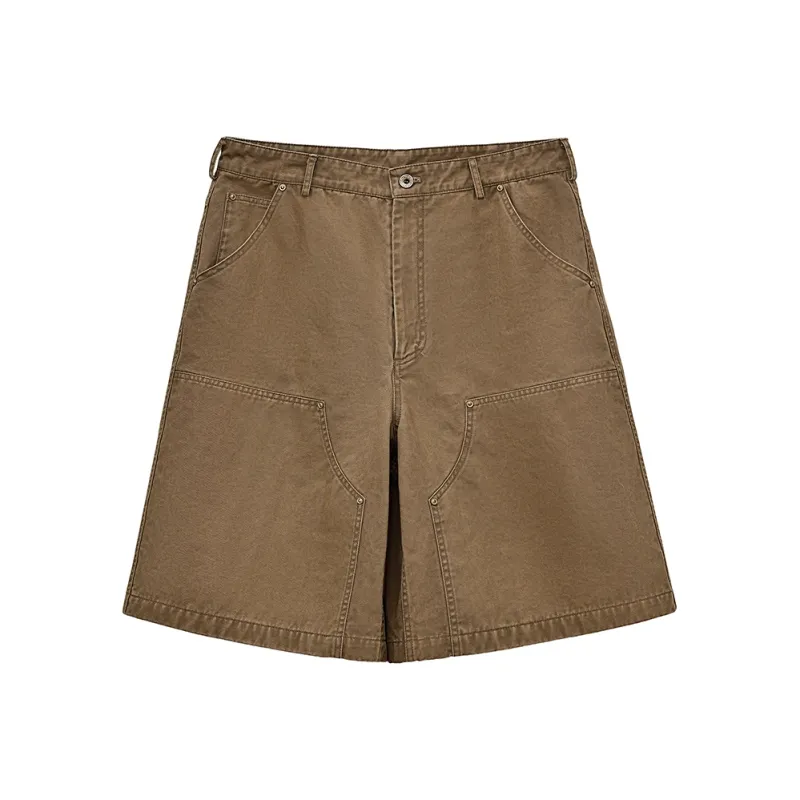 SINBOS Casual Shorts Men Mocha Coffee-0