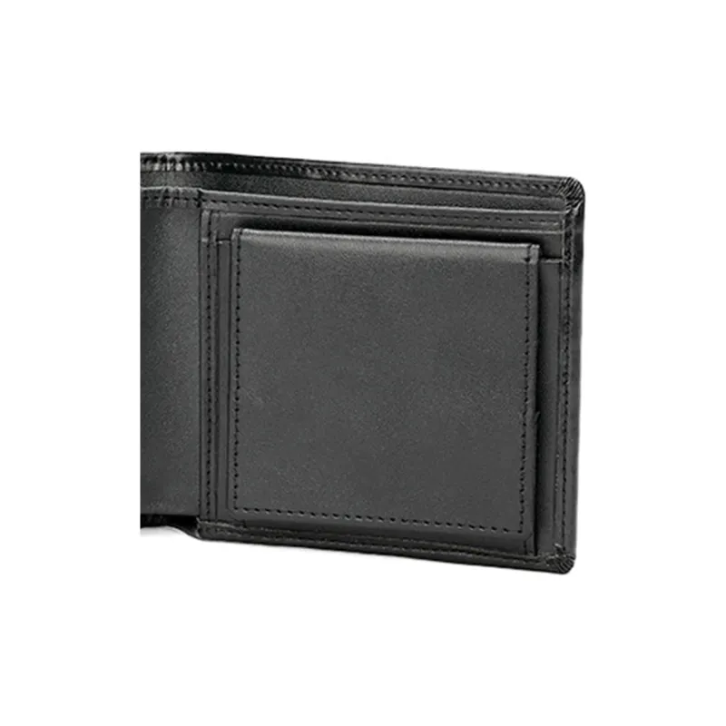 Mulinsen Top Grain Cow Leather Wallet Unisex Black/Blue/Brown-1