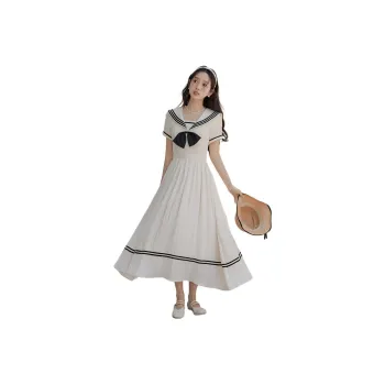 GUOZHEN Short Sleeved Dress Women's
