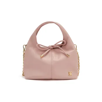 ELLE Synthetic Leather Handbag Trumpets Women's Pink/Light Gray/Light Yellow