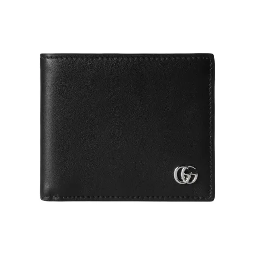 GUCCI GG Marmont Leather Wallet Men's Black