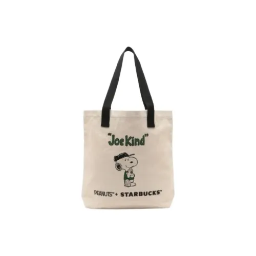 Starbucks × PEANUTS Canvas Bag, Handbag, Shoulder Bag Unisex Beige