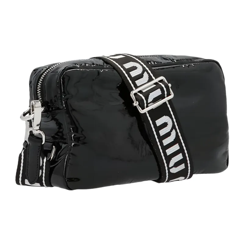 MIU MIU Leather Shoulder Bag Women's Black-2
