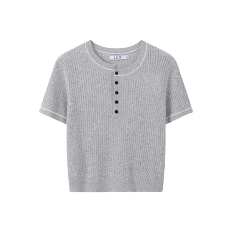 LILY Knitwear Women's 505 Dark Gray-0