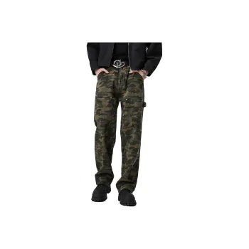 ALL IN Jeans Men Green Camouflage