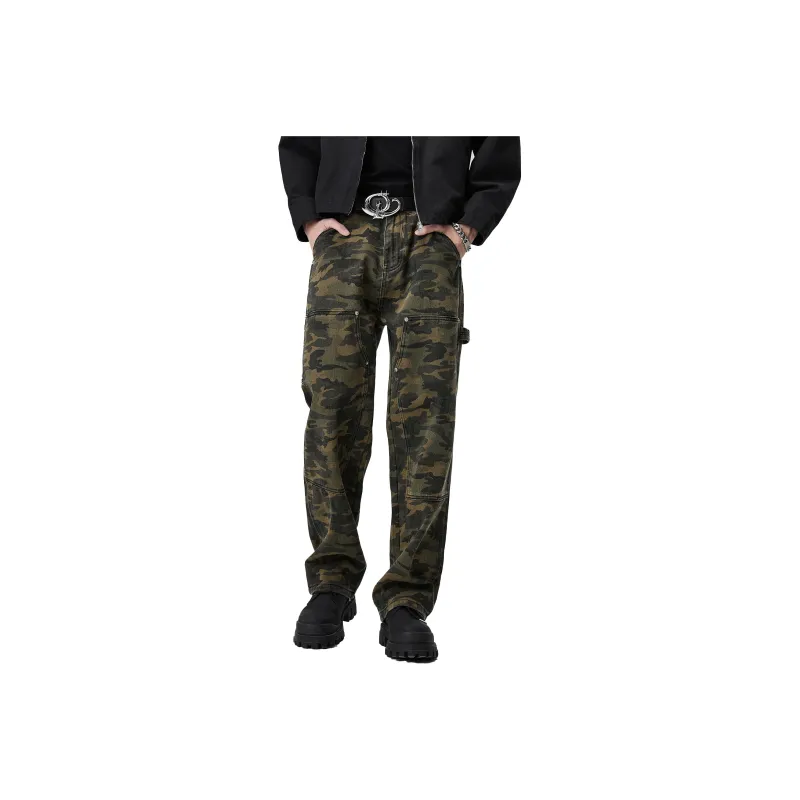 ALL IN Jeans Men Green Camouflage-0