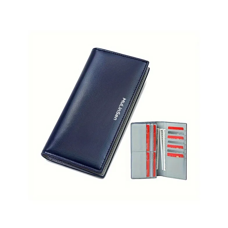Mulinsen PU Wallet Regular Unisex Black/Blue/Brown/Jasper-1