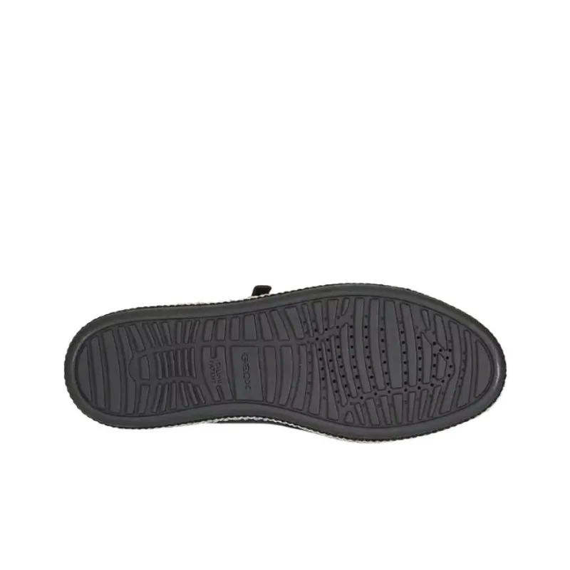 GEOX DLEELU Low Top Skateboard Shoes Women's Black-6