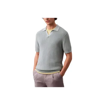Calvin Klein Polo Shirts Men Slate