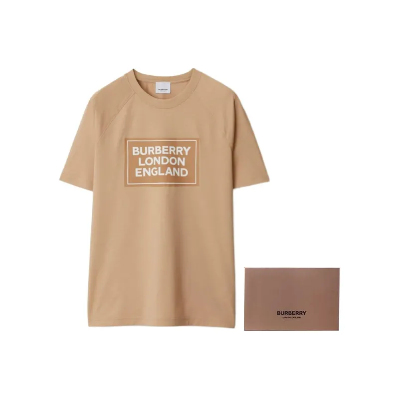 Burberry SS24 Raglan Sleeve T Shirt Women's Soft Yellow Umber-3