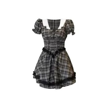 GUOZHEN Short Sleeved Dress Women's