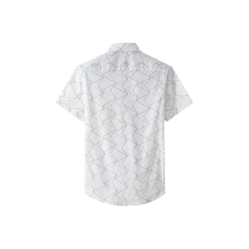 ARTSDON Shirts Men Bleached Pattern-1