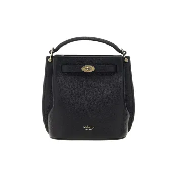 Mulberry Calfskin Bucket Bag Handbag Mini Women's Black
