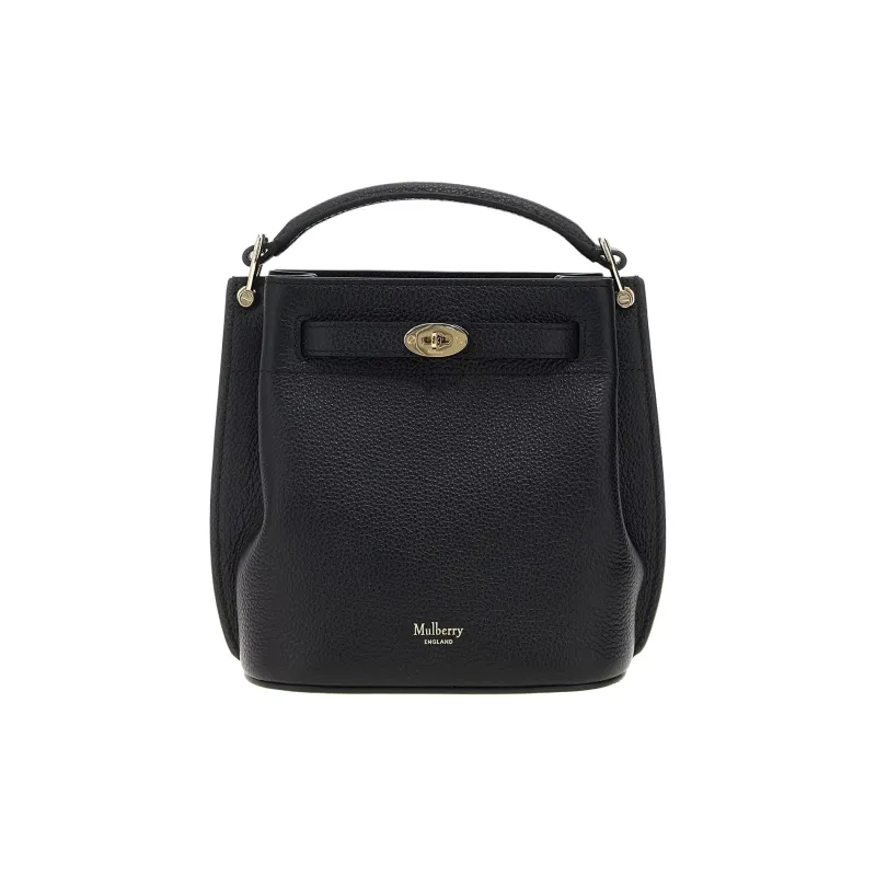 Mulberry Calfskin Bucket Bag Handbag Mini Women's Black-0