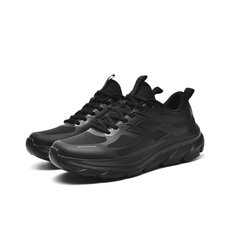 LOTTO Cushioning, Slip Resistant, Abrasion Resistant, Lightweight, Rebound Low Top Outdoor Shoes Men's Black-1