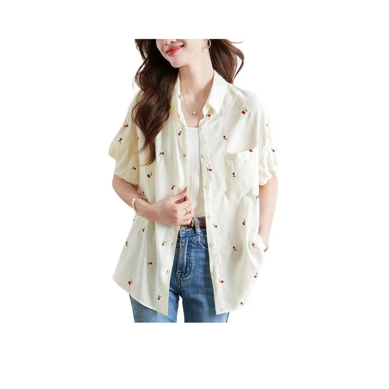 X MOOM Shirts Women's Beige-0
