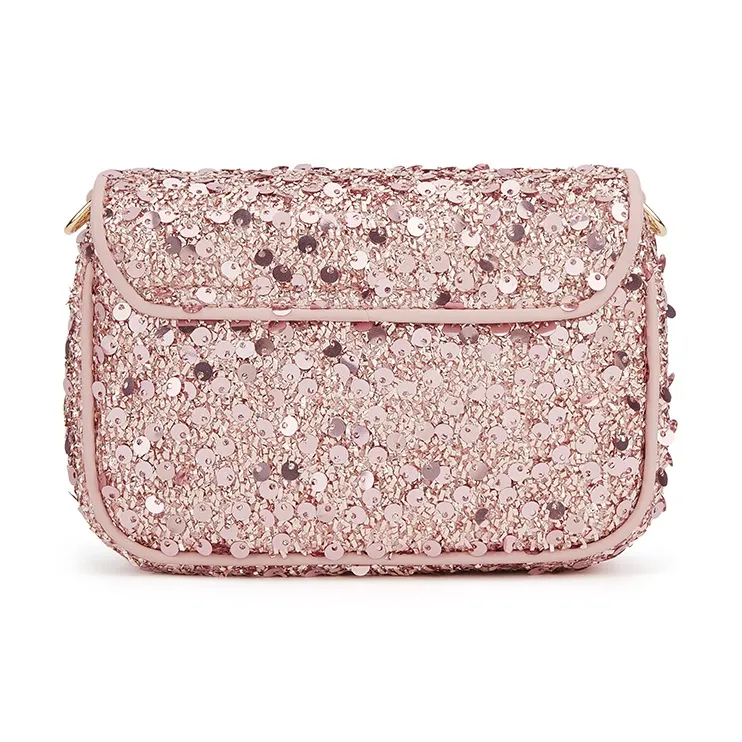 ELLE Fabric Crossbody Bag Women's Silver/Pink-7