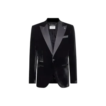 PHILIPP PLEIN Single breasted Velvet Blazer