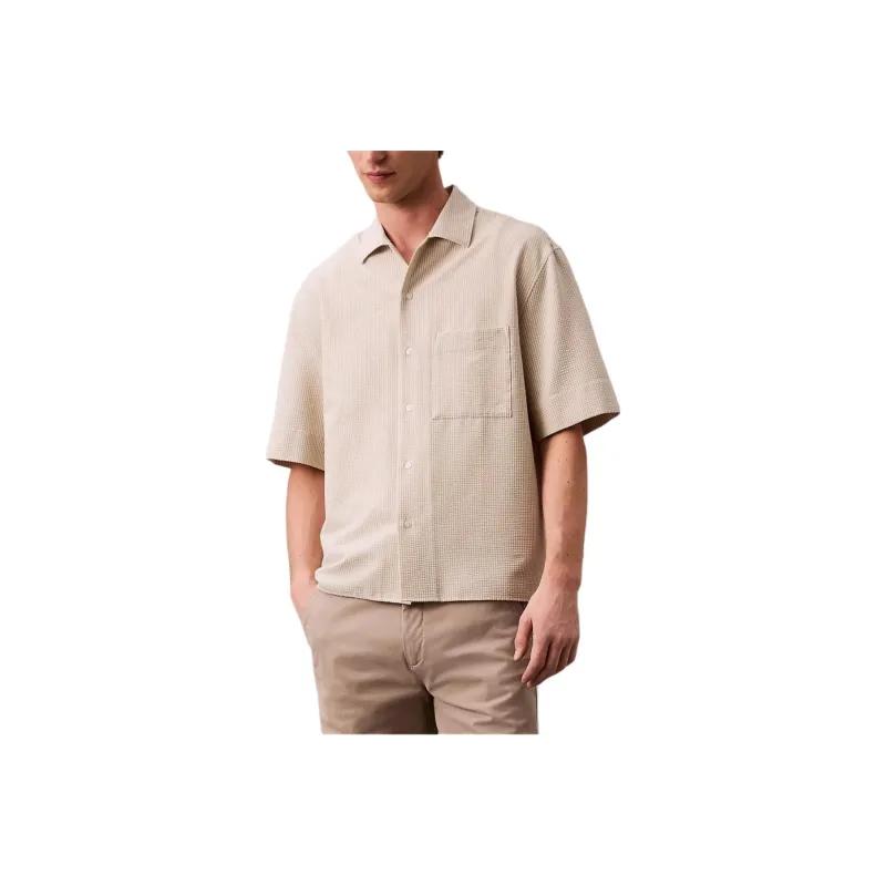 Calvin Klein Shirts Men Beige-0