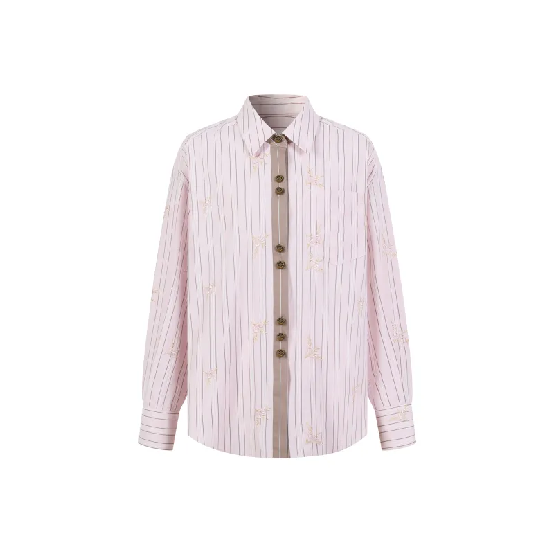 Three Quarters Shirt Women's Pink-0