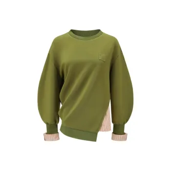 DEEPMOSS Sweatshirts Women's Olive Green