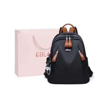 EBLAN Fabric Backpack Regular Women's Extreme Night Black