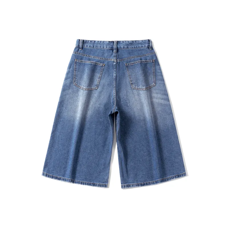 VSCH Denim Shorts Unisex Dark Blue-1