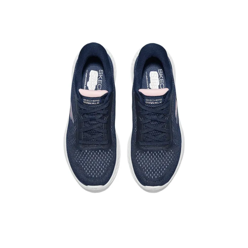 Skechers Women's GO WALK Wear resistant And Lightweight Low Top Casual Shoes Women's Marine Blue-1