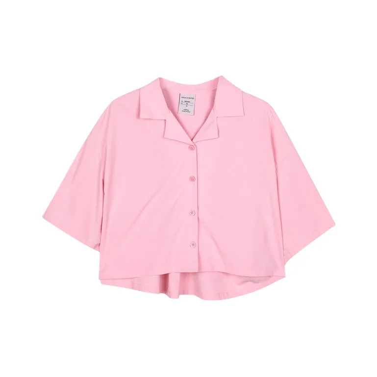 Skechers x HANKOW ER CHANG Shirt Women's Rock Rose Pink 01LR-0