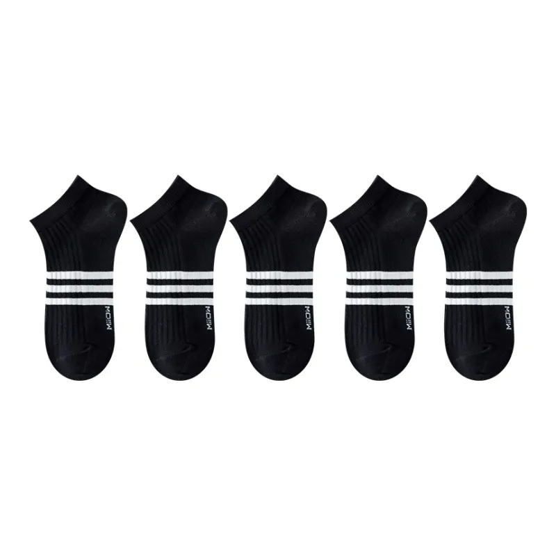 MIIOW No Show Socks Men's 5 Pack-12
