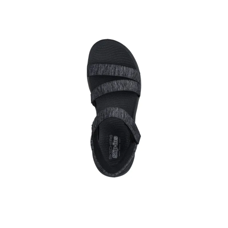 Skechers Slip ins One Strap Sandals Women's Black-4