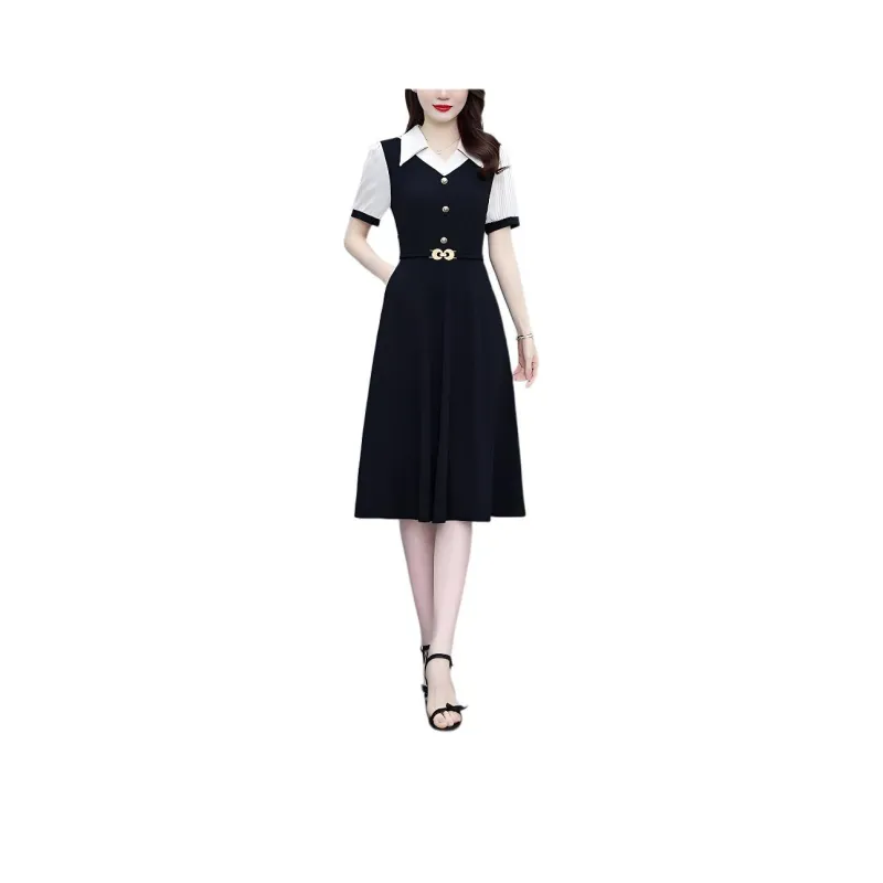 Mu Xiao Xin Short Sleeved Dress Women's-0