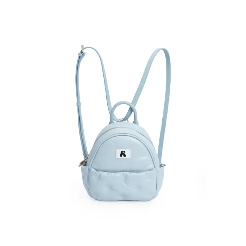 Karkki Sheepskin Carry Backpack Women's Cream Blue-3