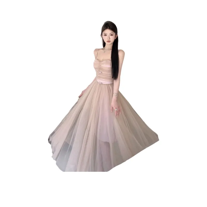 FLIM Slip Dresses Women's Pink-0