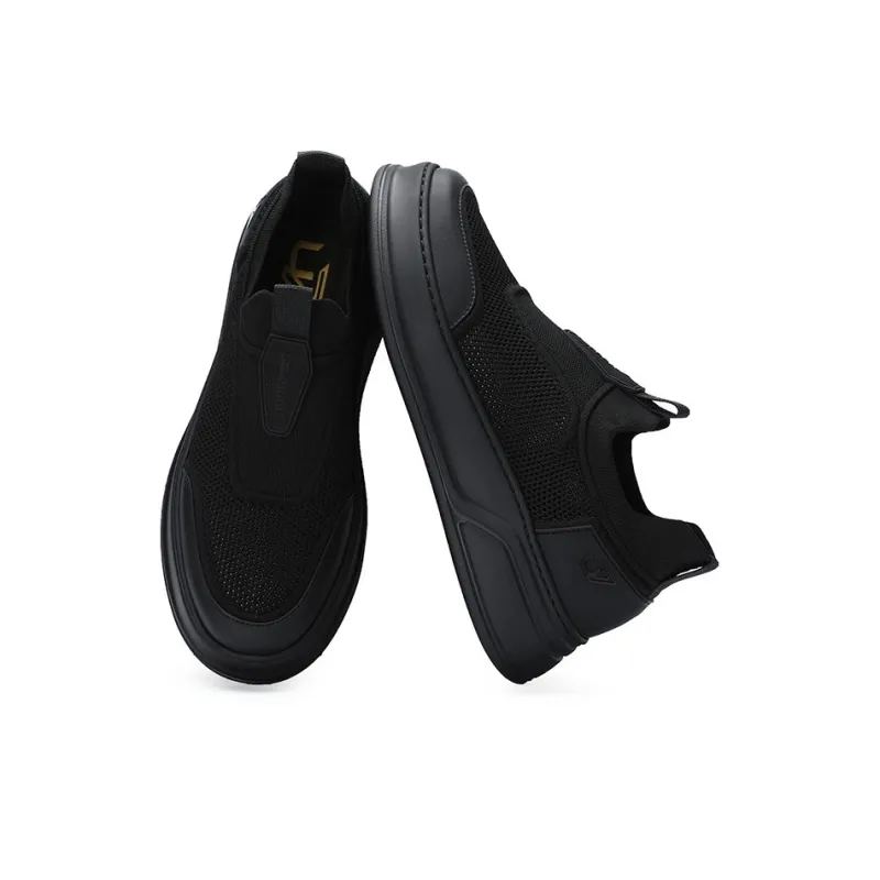 U7 Low Top Skateboard Shoes Men's Black-1