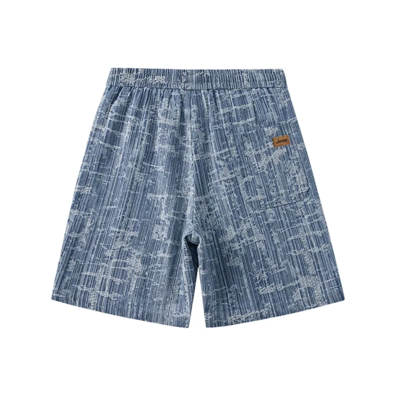 Jeep Denim Shorts Unisex Light Blue-1